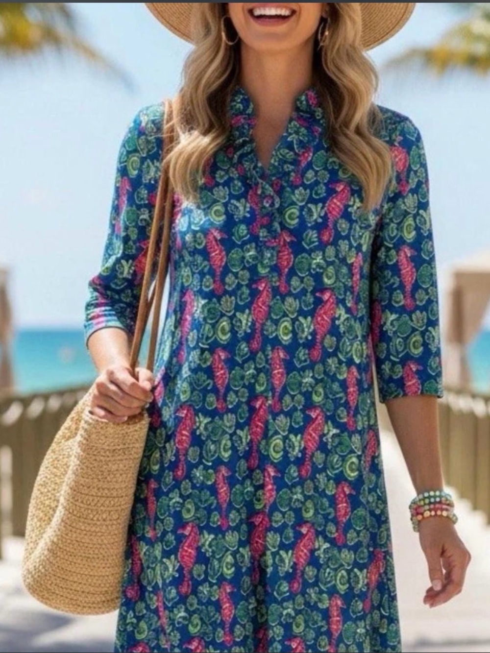 Women’s Simply Southern Seahorse Dress Size Medium